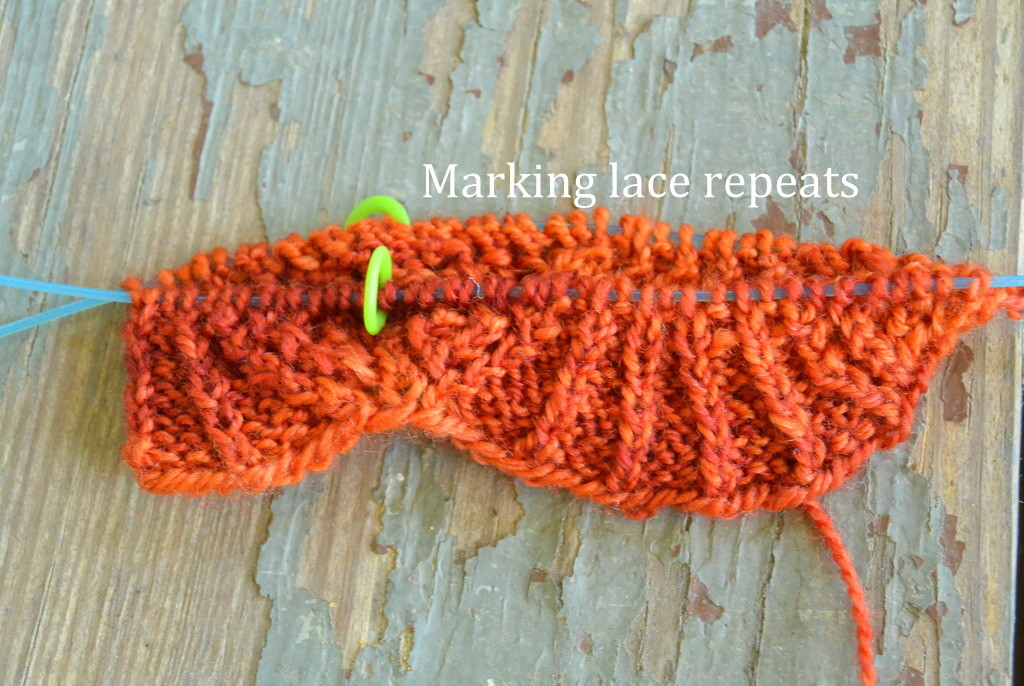 Marking lace repeats