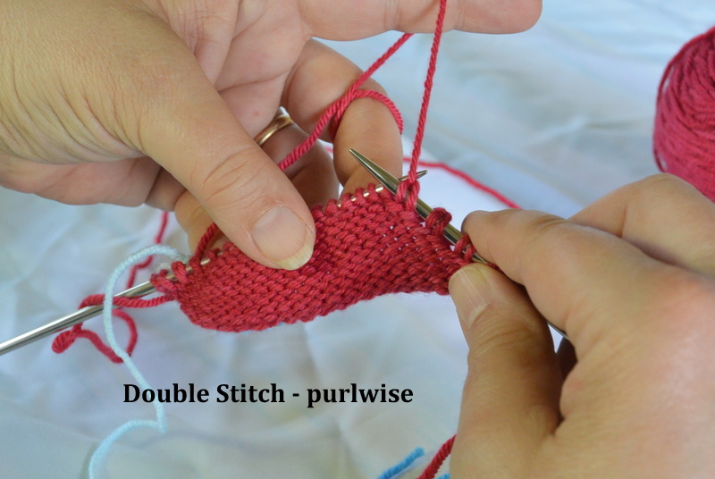 Double stitch - purlwise